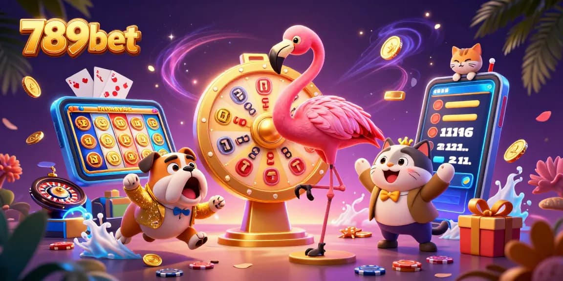 Experience thrilling moments with 789bet as cartoon characters engage in exciting casino games.