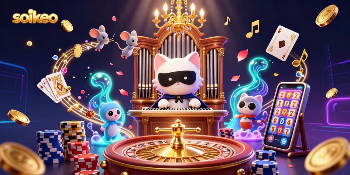 Engage with soikeo's vivid casino world featuring whimsical characters and thrilling game elements.