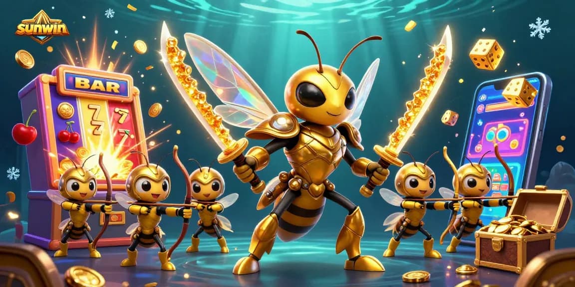 Experience the thrilling energy of sunwin with a dynamic 3D casino scene full of excitement.