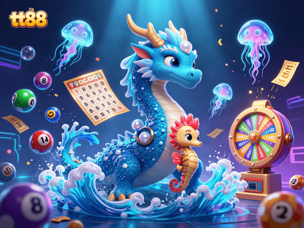 Engage with tt88's thrilling lottery culture through vibrant visuals of a fantasy world.