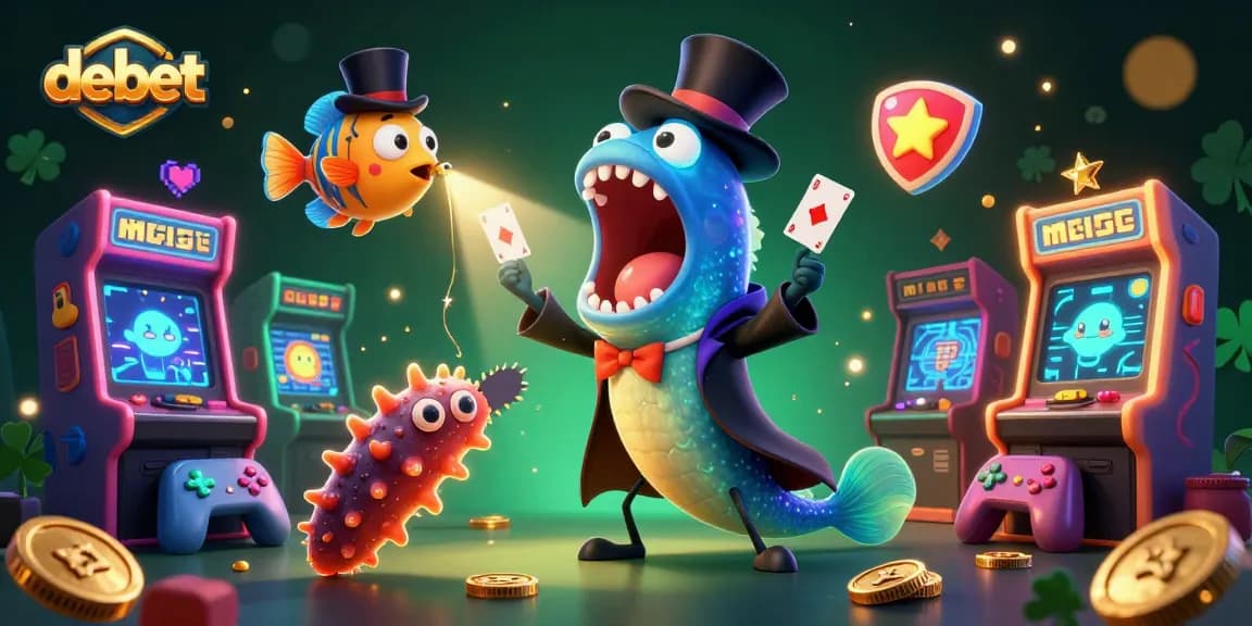 Capture exciting moments while playing debet in a vibrant, animated 3D casino scene.