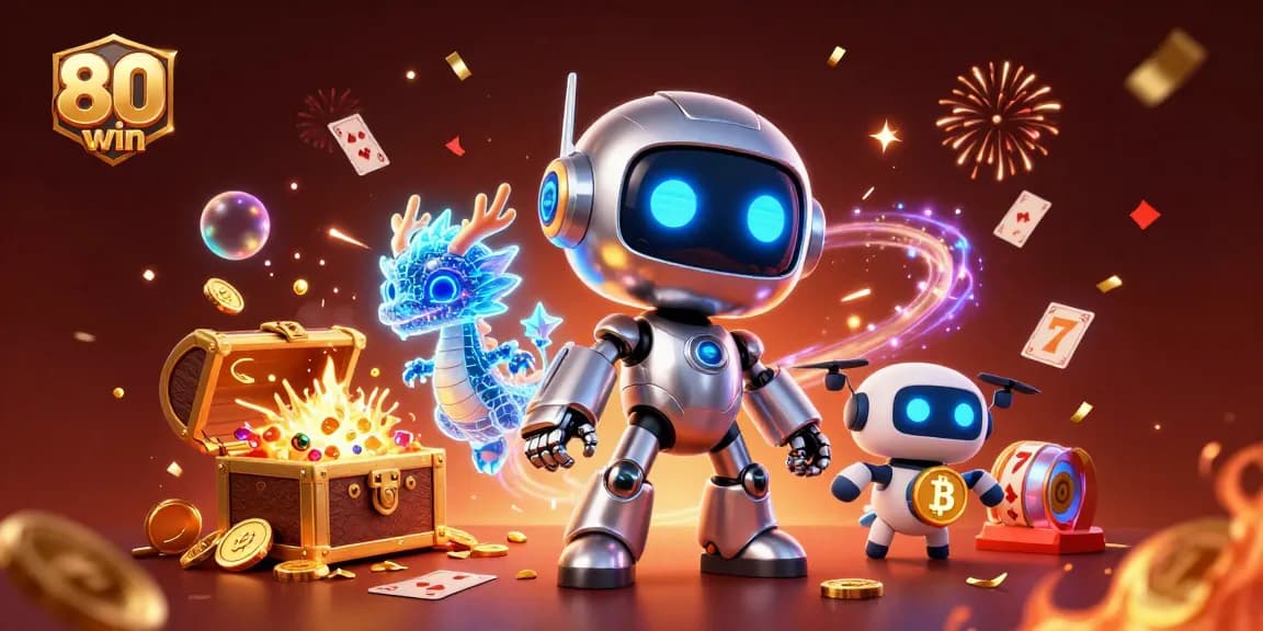Try your luck at 80win's exciting online slots scene filled with gold coins and vibrant characters.
