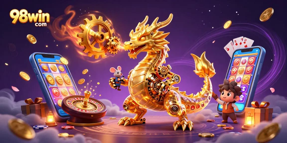 Engage with thrilling games at 98win com featuring golden dragon and exciting slot visuals.