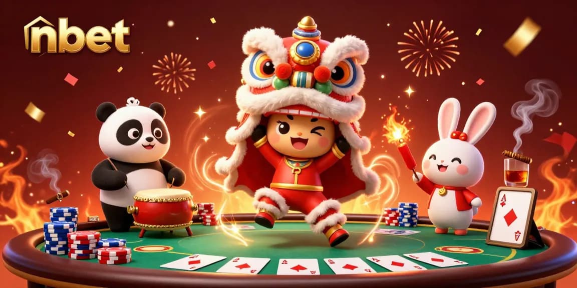 Experience nbet action with vibrant characters celebrating at a poker table.