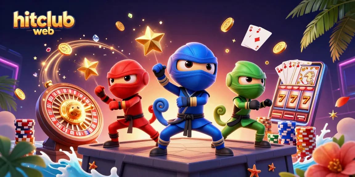 Experience thrilling gameplay at hitclub web with vibrant chameleon ninjas and exciting casino elements.