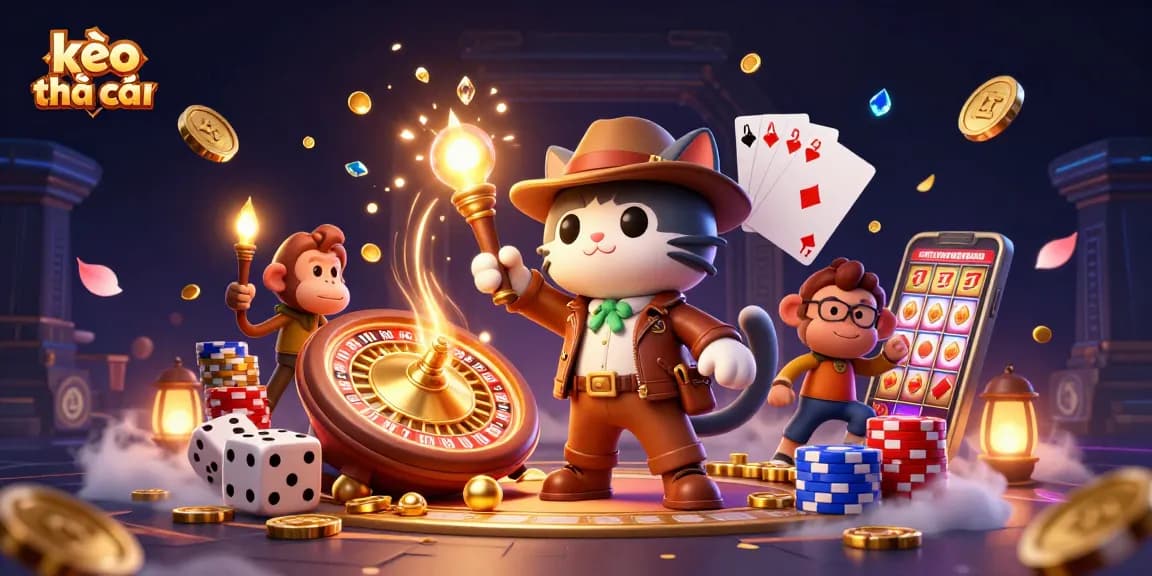 Engage with kèo nhà cái in this dynamic gambling adventure, where a cat archeologist uncovers treasures.