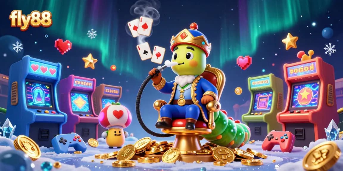 Experience the excitement of fly88 with dynamic poker hand symbols and casino elements!
