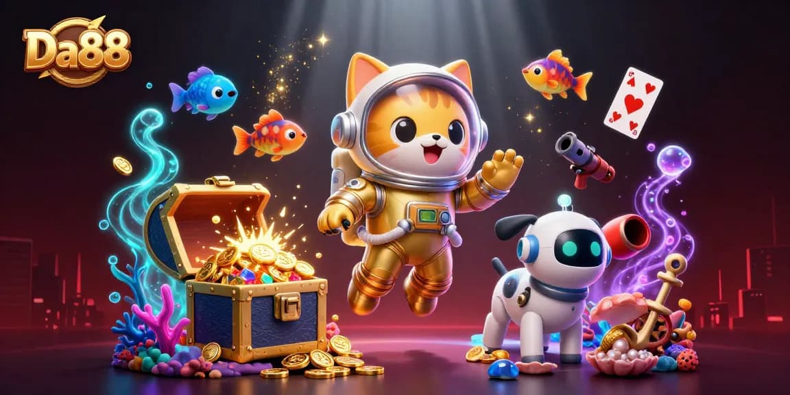 Play thrilling casino games like Da88 with vibrant space-themed characters and rich visuals.