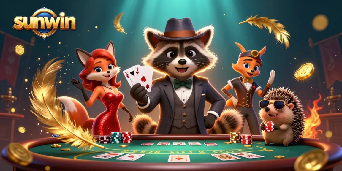 Experience the thrill of poker action with sunwin's vibrant characters and dynamic gameplay elements.