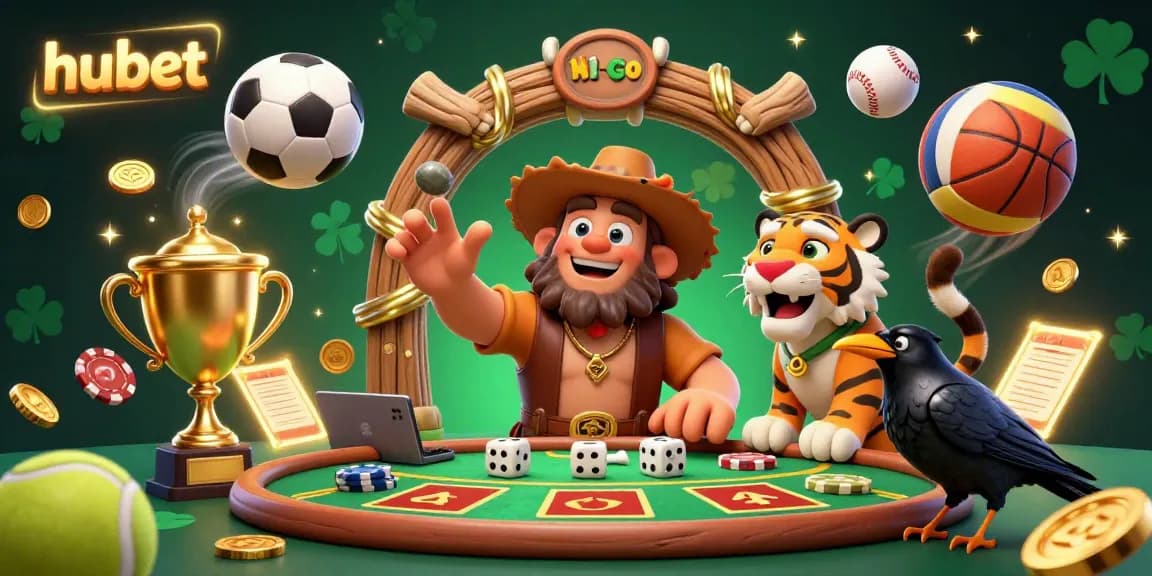Experience thrilling action at Hubet's online casino with dynamic sports and gold treasure.