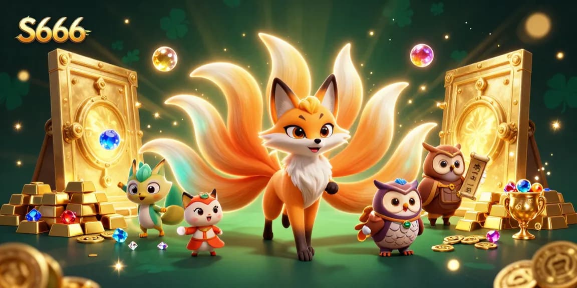 S666 illuminates the gaming world with vibrant characters and dazzling casino treasures.