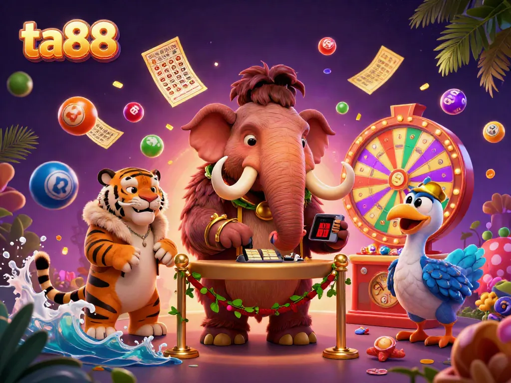 Experience exciting gameplay at ta88 with a bouncy lottery scene showcasing vibrant characters and dynamic elements.