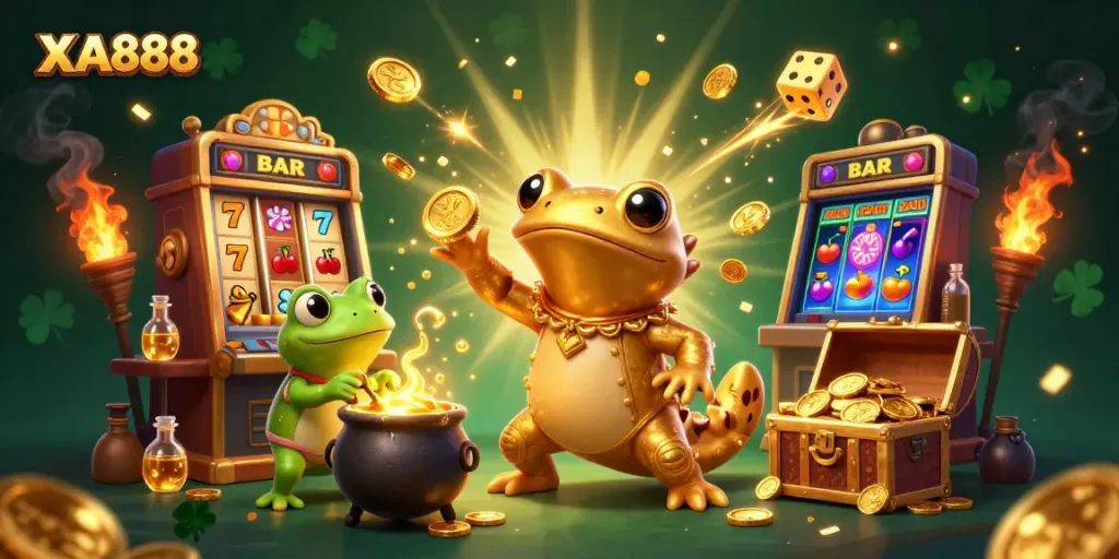 Experience thrilling wins at XA888 with dynamic casino games and captivating golden elements.
