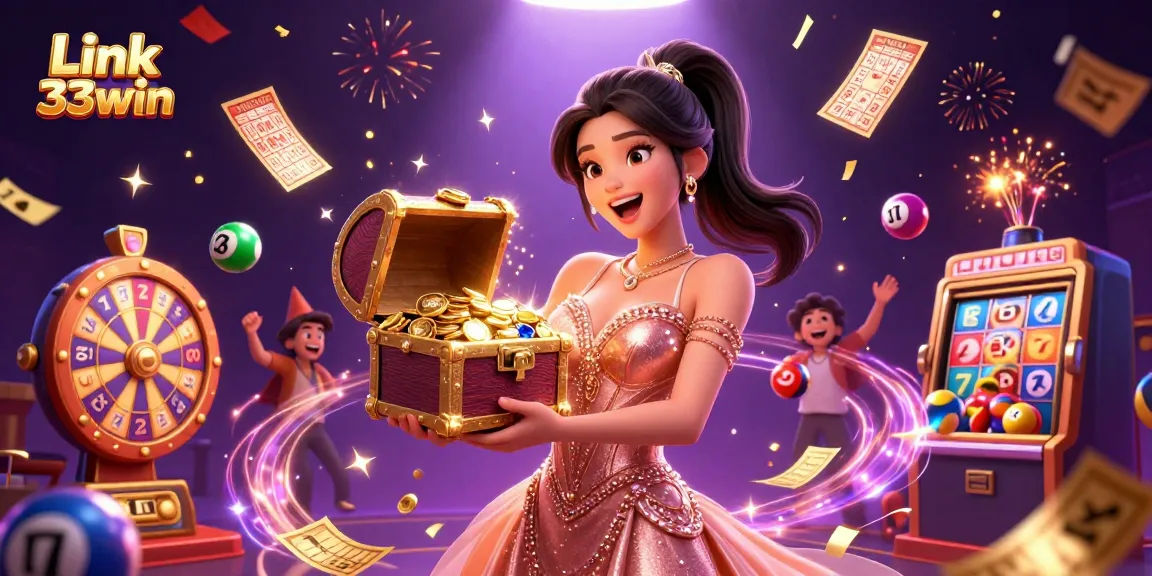 Experience the thrill of winning at Link 33win with vibrant casino games, celebrating luck and excitement.