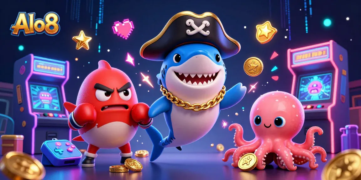 Alo8 brings players thrilling gambling adventures with colorful characters and arcade-inspired aesthetics.