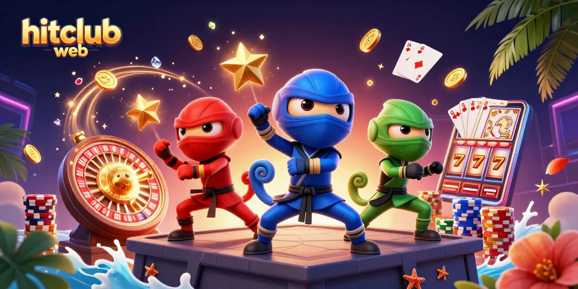 Experience thrilling gameplay at hitclub web with vibrant chameleon ninjas and exciting casino elements.