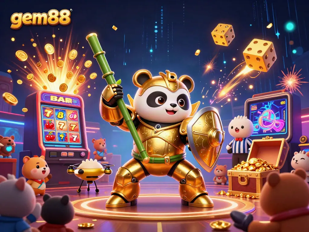 Experience thrilling wins with gem88 in a vibrant 3D casino world filled with action and excitement.