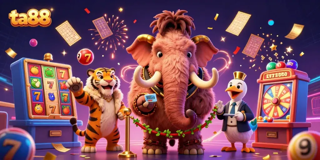 Experience thrilling gameplay with ta88's vibrant casino atmosphere featuring unique characters and dynamic gambling elements.