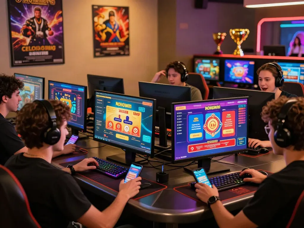 Nohuwin online gaming players enjoying vibrant casino games.