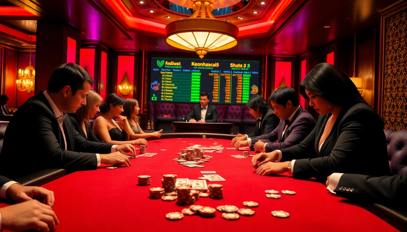 Watch intense poker strategy unfold at Keonhacai5's high-stakes table.