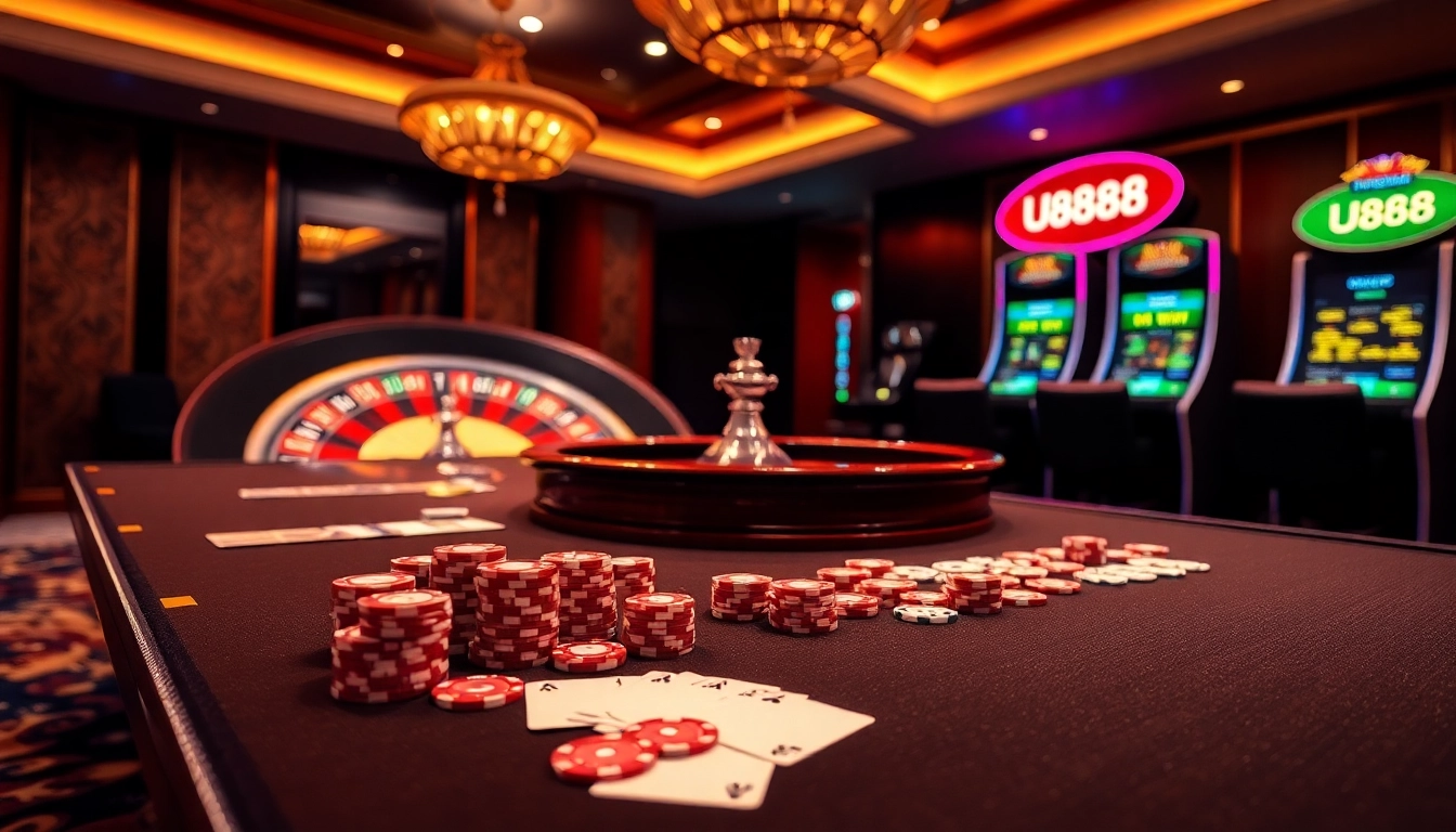 Experience the excitement of u888 gaming with lively casino tables and sleek visuals.