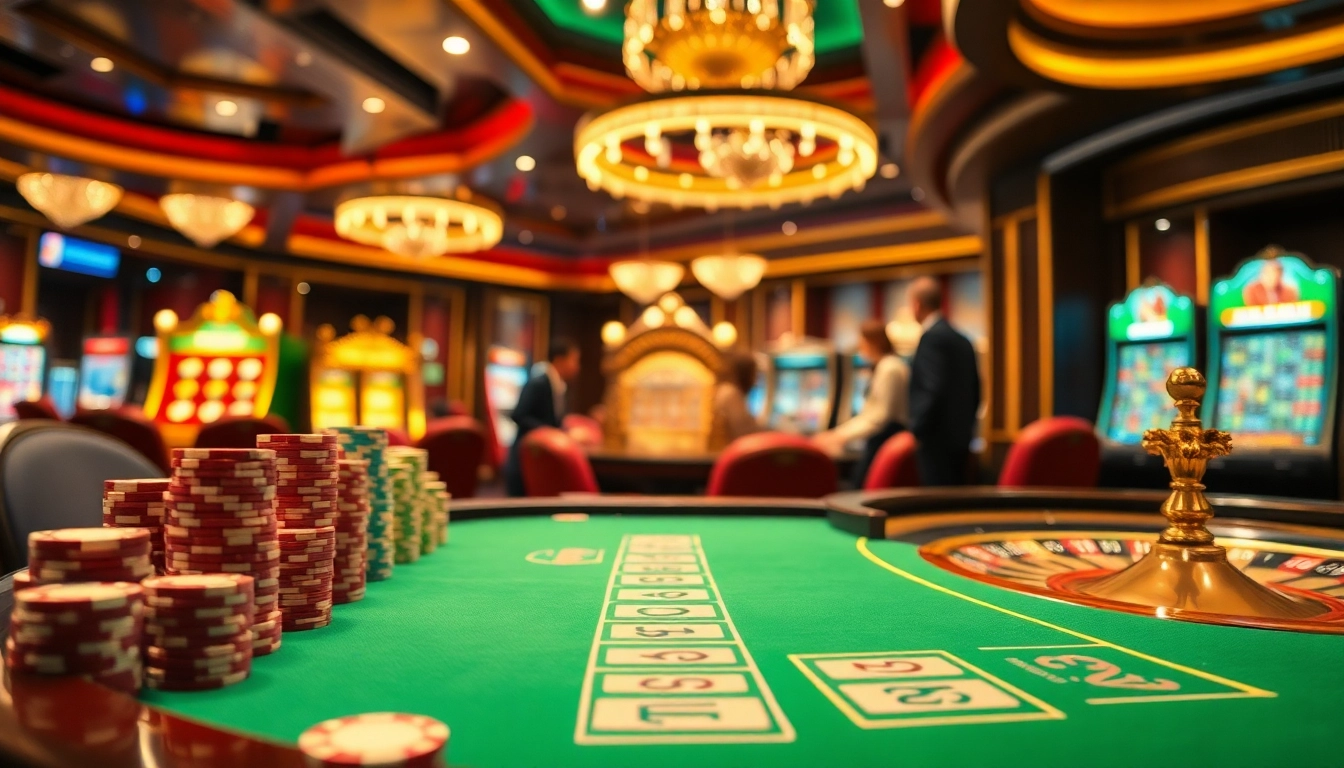 Engaging with the thrilling atmosphere of 69VN's luxurious casino gaming environment.