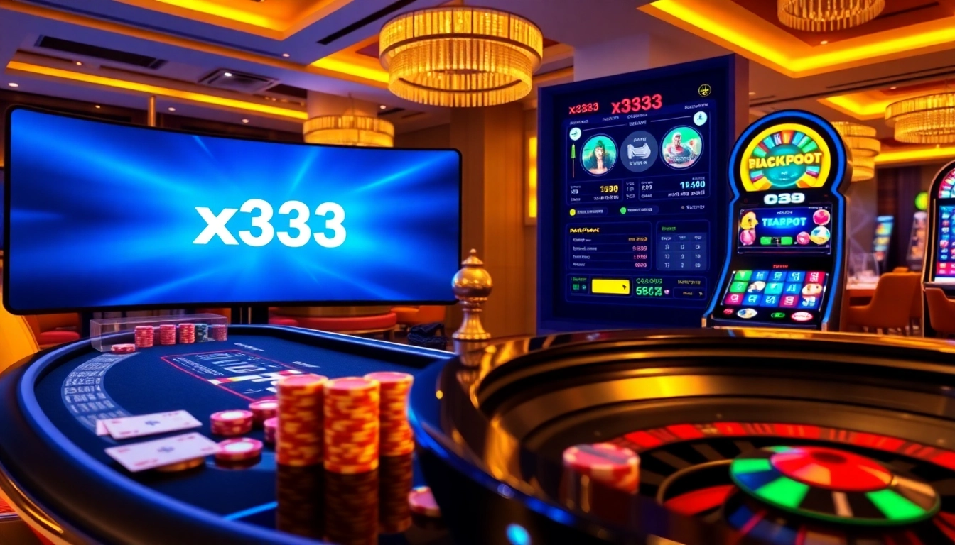 Playing blackjack and spinning roulette with x333 branded chips and live betting odds visible
