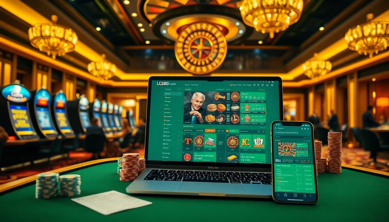 Experience the thrill of gambling with lc88 com at a luxurious casino setting.